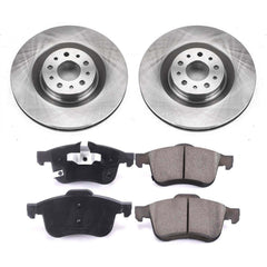 Power Stop KOE6840 Autospecialty 1-Click Daily Driver Plain Rotor Front Brake Kit for 2014-2020 Fiat 500L product image