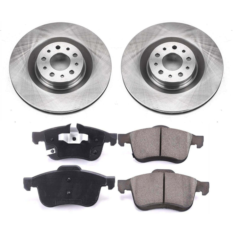 Power Stop KOE6840 Autospecialty 1-Click Daily Driver Plain Rotor Front Brake Kit for 2014-2020 Fiat 500L product image