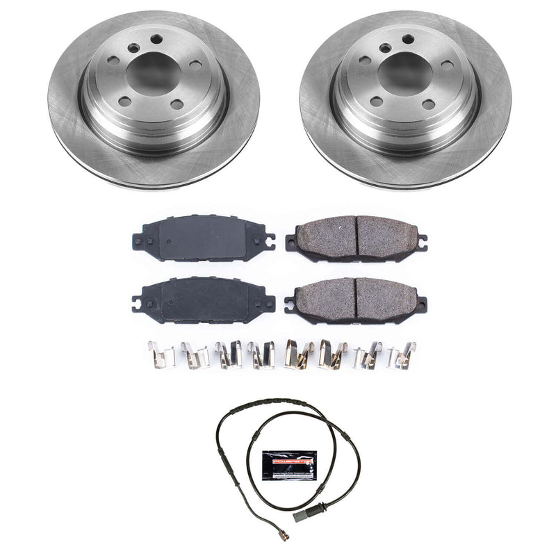 Power Stop KOE6852 Autospecialty 1-Click Daily Driver Plain Rotor Rear Brake Kit for 2013-2020 BMW 320I Xdrive product image