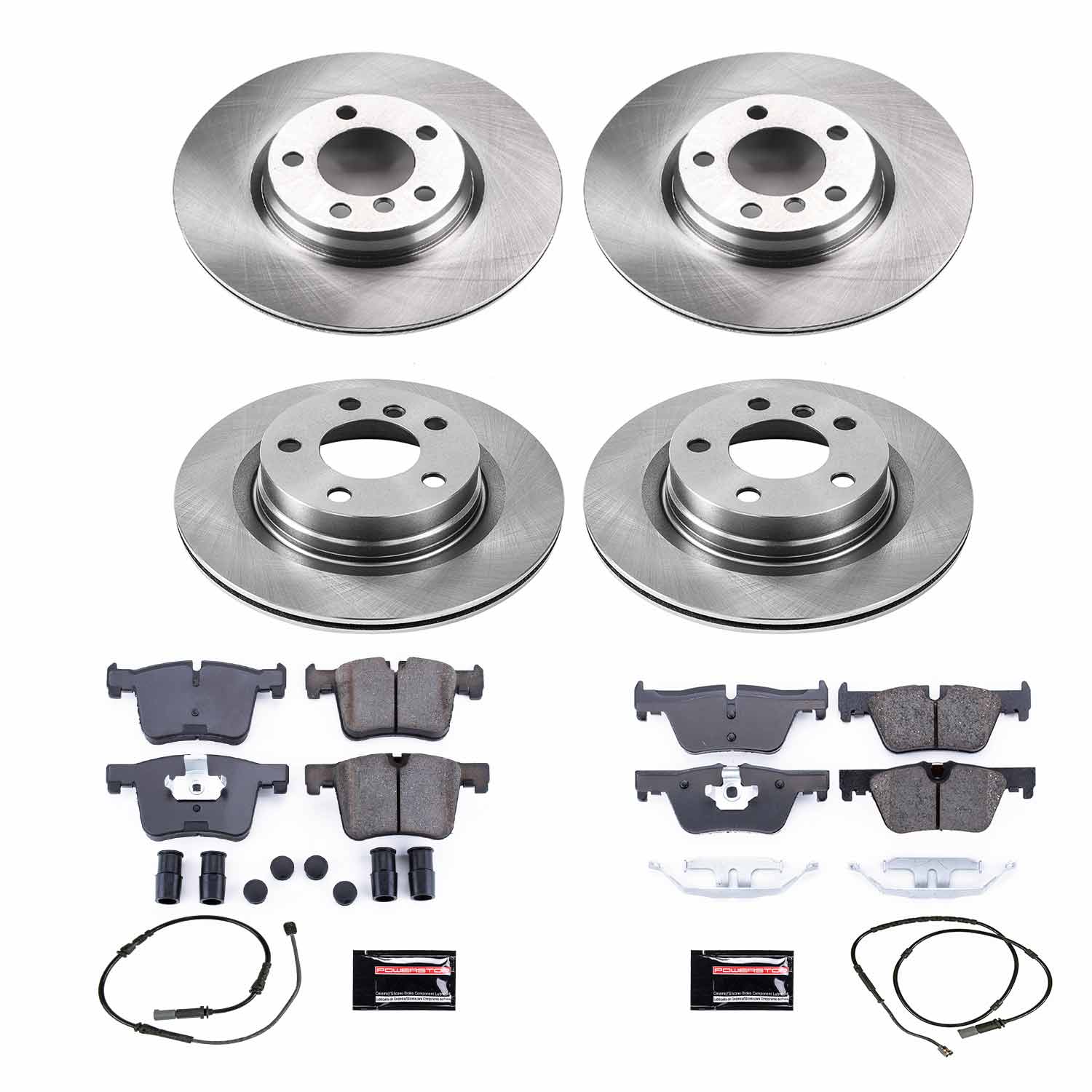 Power Stop KOE6853 Autospecialty 1-Click Daily Driver Front And Rear Pad And Rotor Kit for 2013-2015 BMW 228I product image
