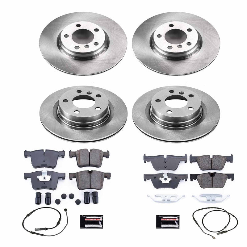 Power Stop KOE6853 Autospecialty 1-Click Daily Driver Front And Rear Pad And Rotor Kit for 2013-2015 BMW 228I product image
