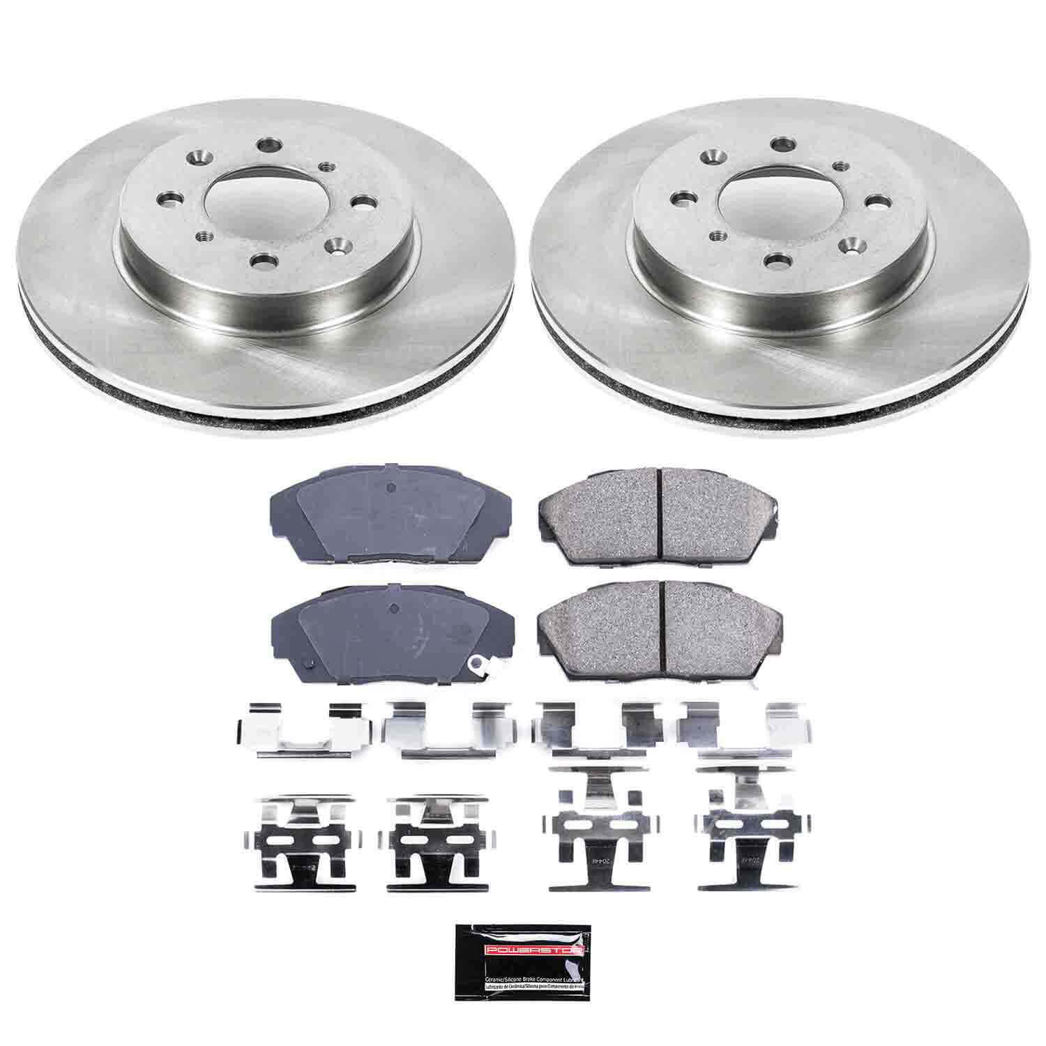 Power Stop KOE688 Autospecialty - 1-Click Daily Driver Brake Kits (Front) for 1990-1993 Acura Integra product image