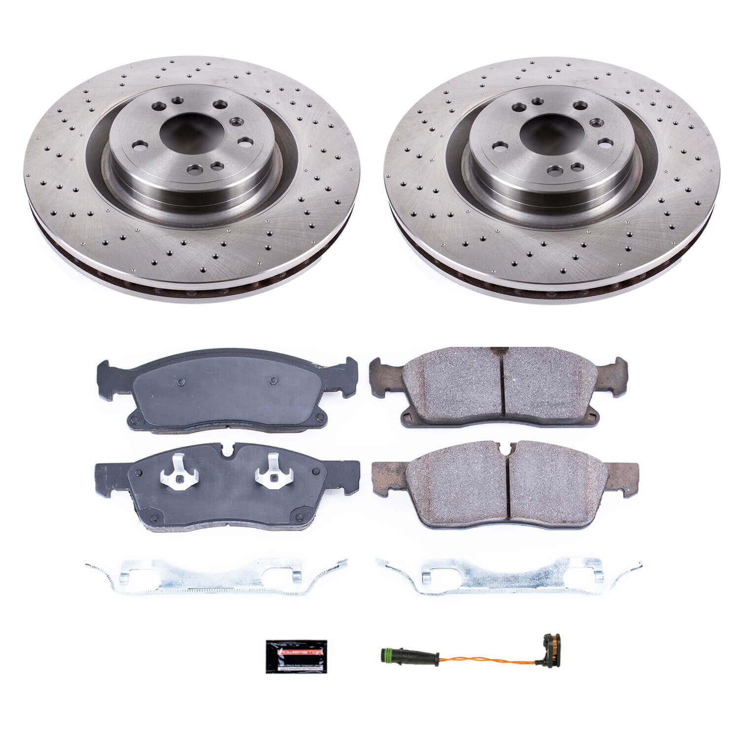 Power Stop KOE6883 Autospecialty 1-Click Daily Driver Plain Rotor Front Brake Kit for 2012-2019 Mercedes-Benz GLE300D product image