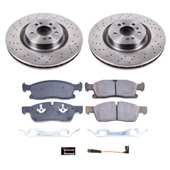 Power Stop KOE6883 Autospecialty 1-Click Daily Driver Plain Rotor Front Brake Kit for 2012-2019 Mercedes-Benz GLE300D product image