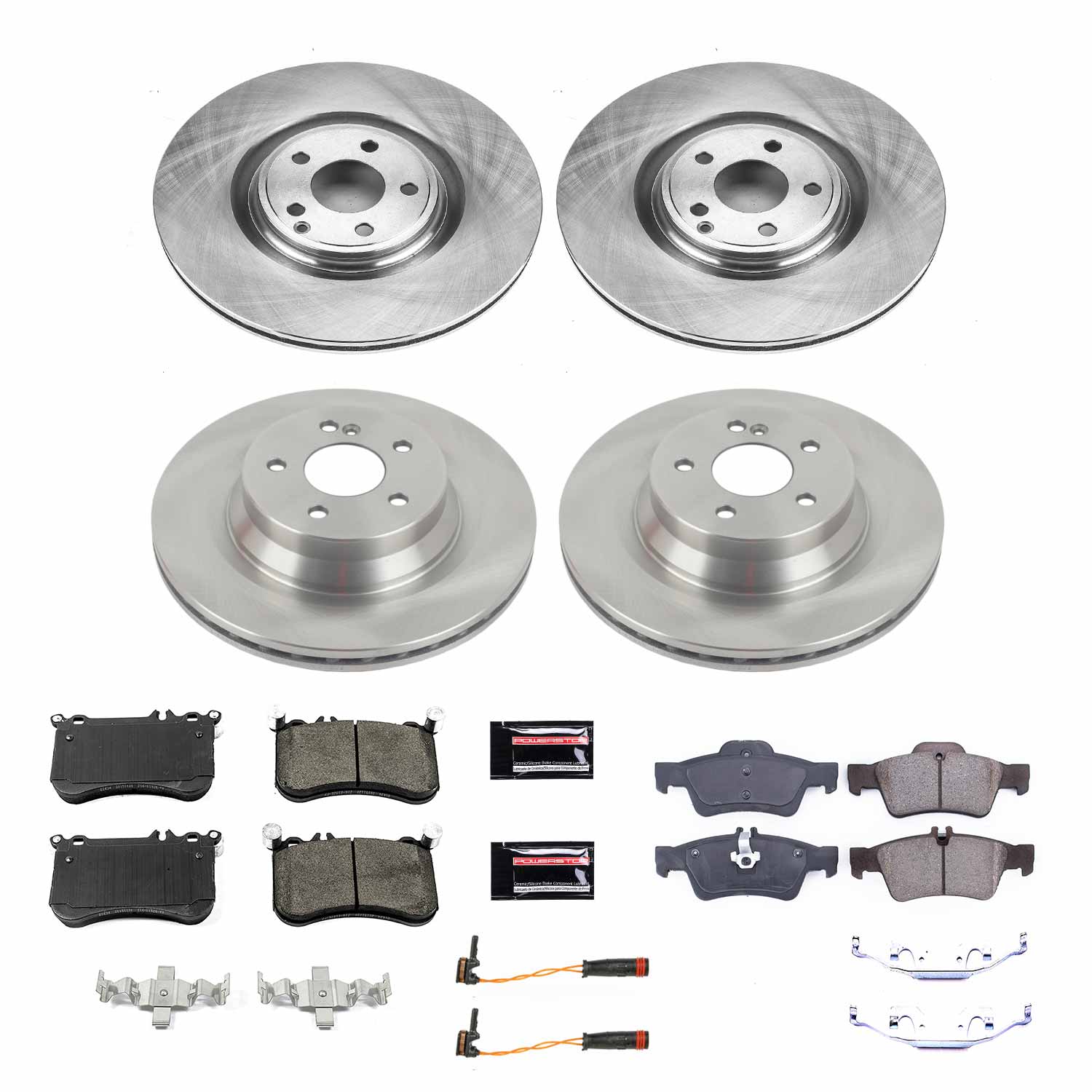 Power Stop KOE6885 Autospecialty 1-Click Daily Driver Front And Rear Brake Kit for 2012-2018 Mercedes-Benz CLS550 product image