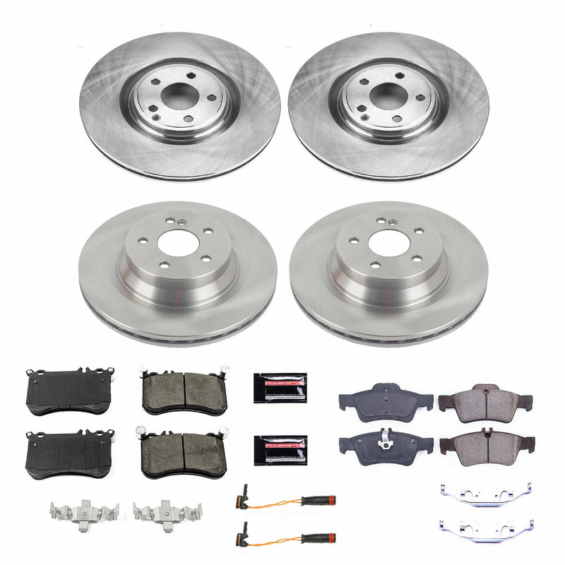 Power Stop KOE6885 Autospecialty 1-Click Daily Driver Front And Rear Brake Kit for 2012-2018 Mercedes-Benz CLS550 product image