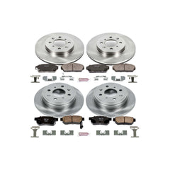 Power Stop KOE689 Autospecialty - 1-Click Daily Driver Brake Kits (Front And Rear) for 1990-1993 Acura Integra product image