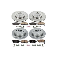 Power Stop KOE691 Autospecialty - 1-Click Daily Driver Brake Kits (Front And Rear) for 1999-2000 Honda Civic product image