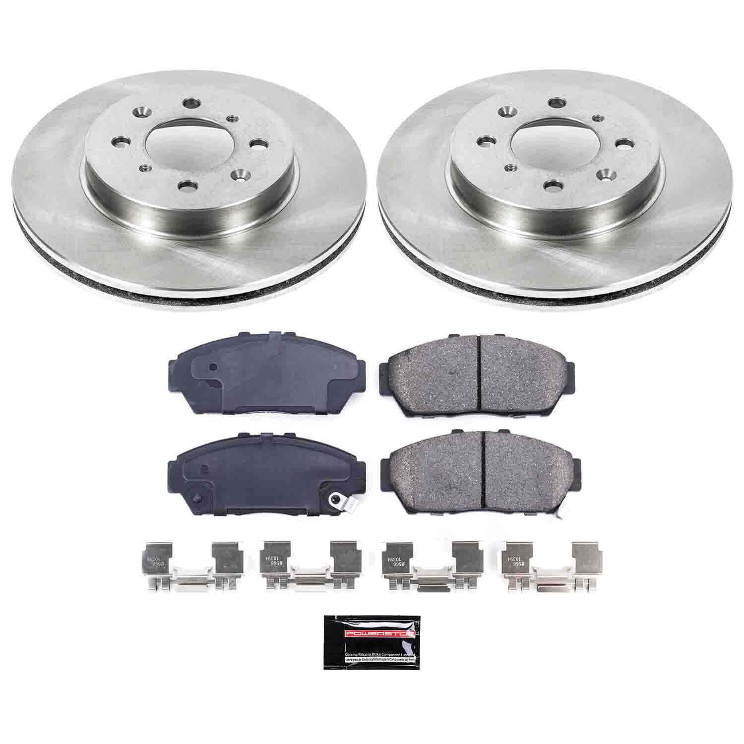 Power Stop KOE692 Autospecialty - 1-Click Daily Driver Brake Kits (Front) for 1993-2001 Acura Integra product image