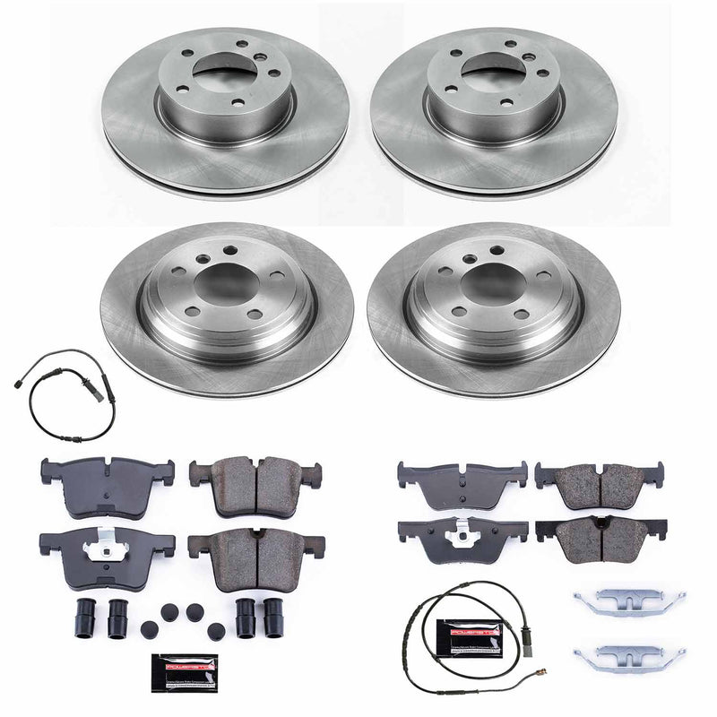 Power Stop KOE6925 Autospecialty 1-Click Daily Driver Front And Rear Brake Kit for 2013-2020 BMW 320I Xdrive product image