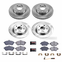 Power Stop KOE6926 Autospecialty 1-Click Daily Driver Front And Rear Brake Kit for 2012-2015 Mercedes-Benz SLK250 product image