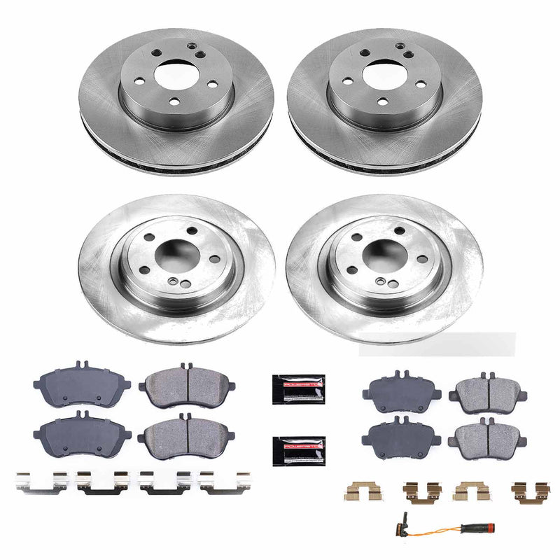 Power Stop KOE6926 Autospecialty 1-Click Daily Driver Front And Rear Brake Kit for 2012-2015 Mercedes-Benz SLK250 product image