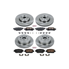 Power Stop KOE6927 Autospecialty - 1-Click Daily Driver Brake Kits (Front And Rear) for 2014-2015 Lexus IS250 product image