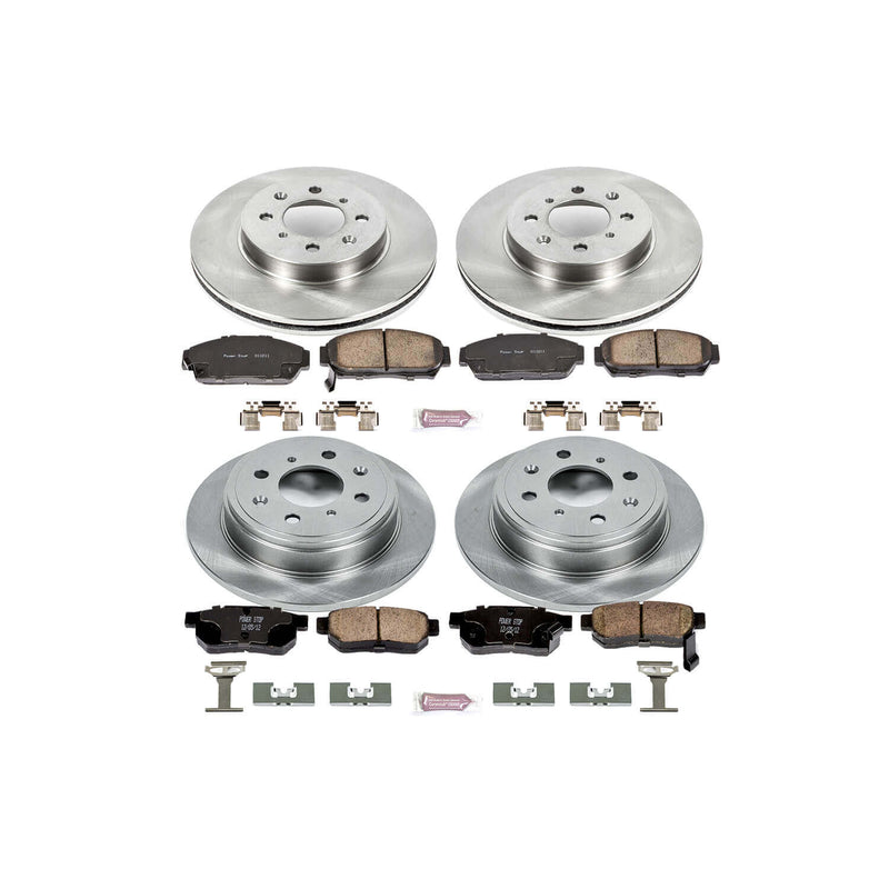 Power Stop KOE693 Autospecialty - 1-Click Daily Driver Brake Kits (Front And Rear) for 1993-2001 Acura Integra product image