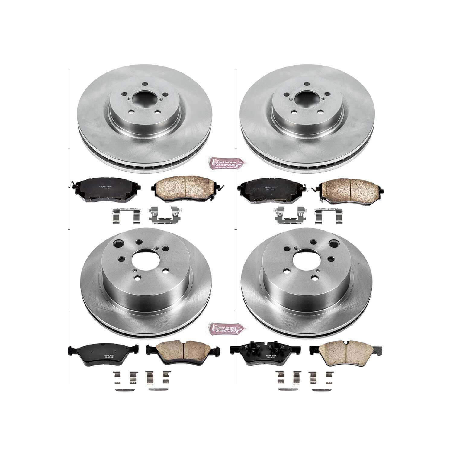 Power Stop KOE6931 Autospecialty 1-Click Daily Driver Front And Rear Brake Kit for 2014-2018 Subaru Forester product image