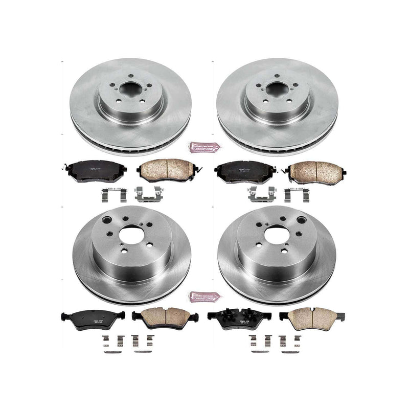 Power Stop KOE6931 Autospecialty 1-Click Daily Driver Front And Rear Brake Kit for 2014-2018 Subaru Forester product image
