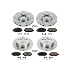 Power Stop KOE6934 Autospecialty - 1-Click Daily Driver Brake Kits (Front And Rear) for 2014-2016 Kia Forte Koup product image