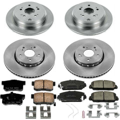 Power Stop KOE6939 Autospecialty 1-Click Daily Driver Front And Rear Brake Kit for 2013-2018 Acura RDX product image