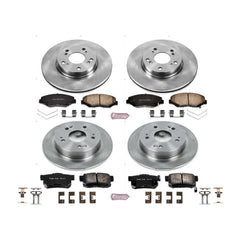 Power Stop KOE6942 Autospecialty - 1-Click Daily Driver Brake Kits (Front And Rear) for 2013 Acura Ilx product image