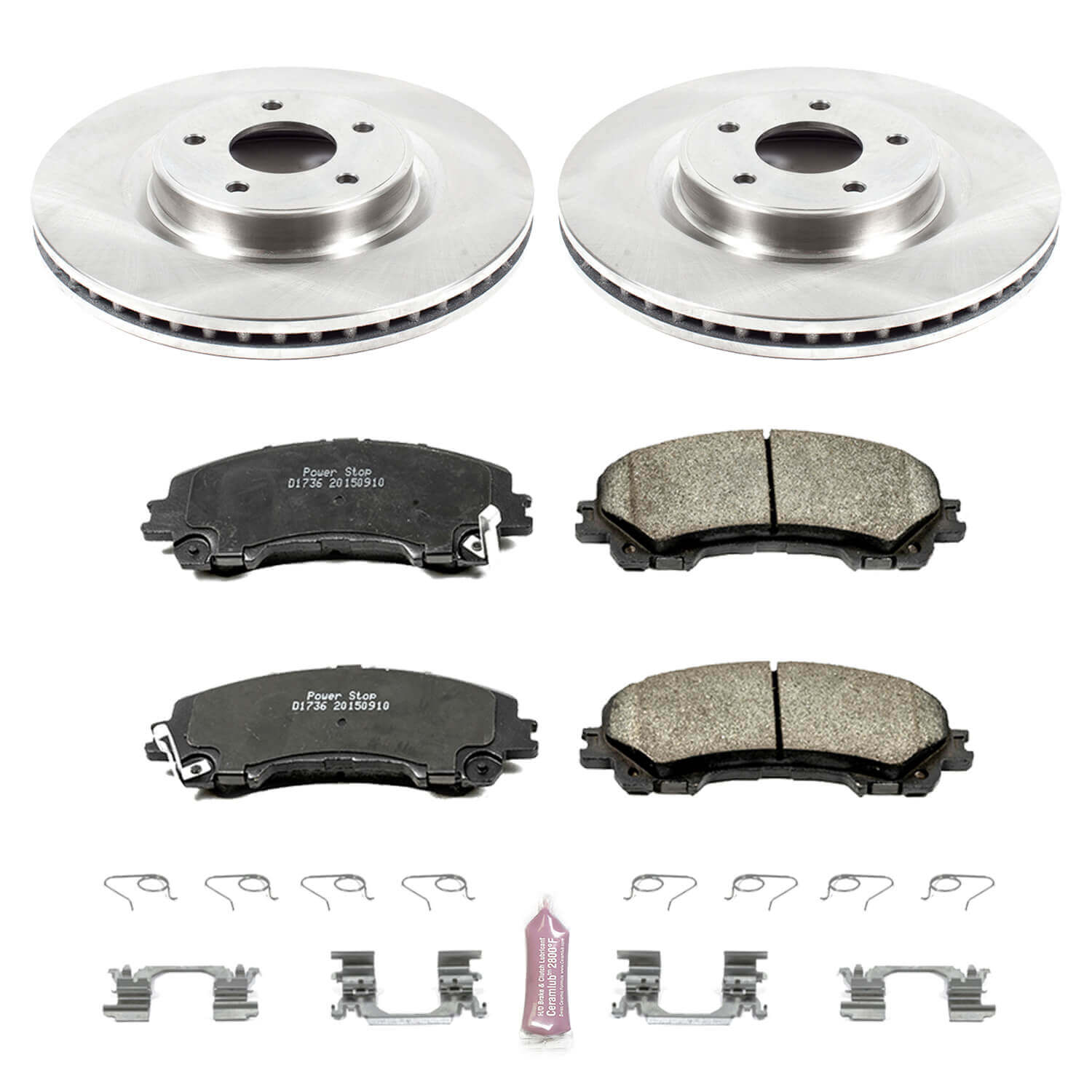 Power Stop KOE6944 Autospecialty - 1-Click Daily Driver Brake Kits (Front) for 2014-2024 Infiniti Q50 product image