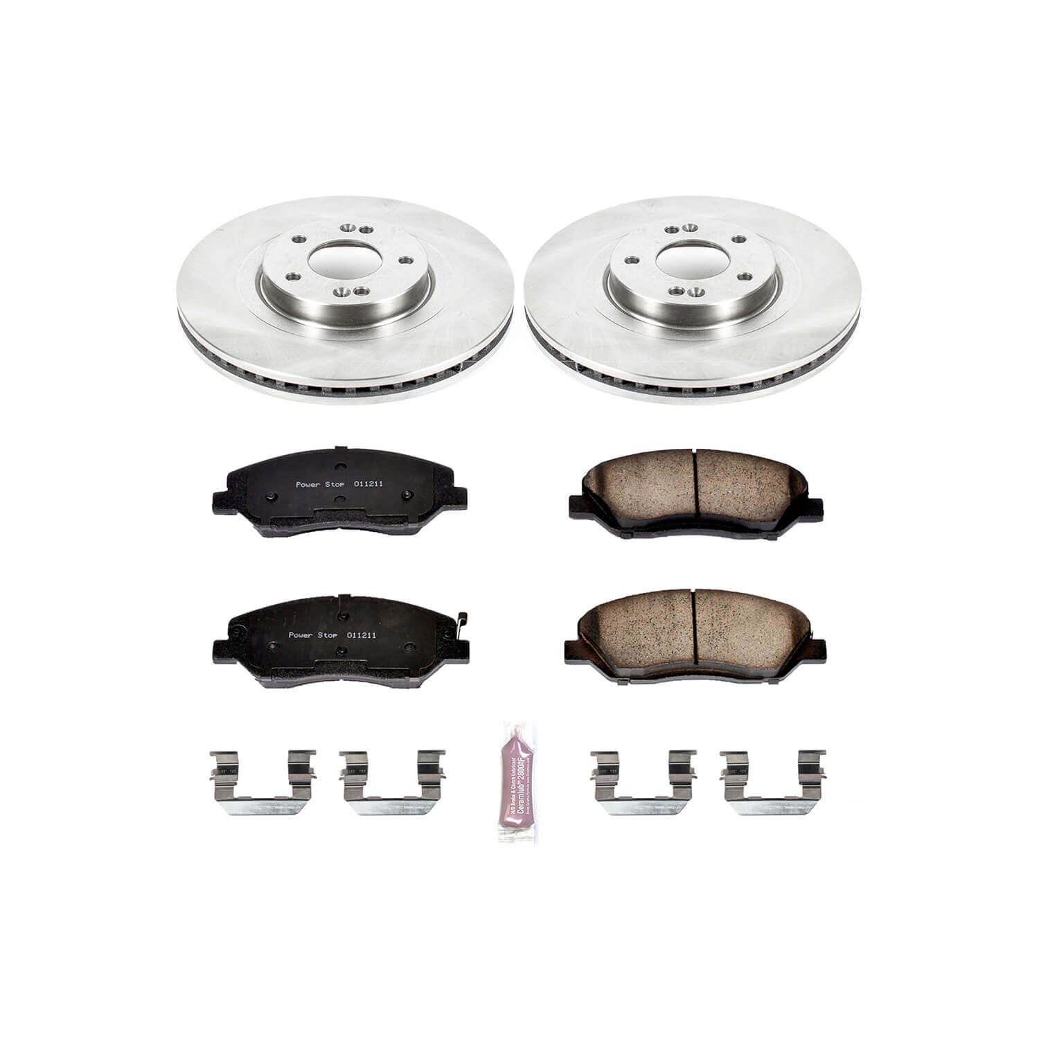 Power Stop KOE6951 Autospecialty - 1-Click Daily Driver Brake Kits (Front) for 2013-2016 Hyundai Santa Fe product image