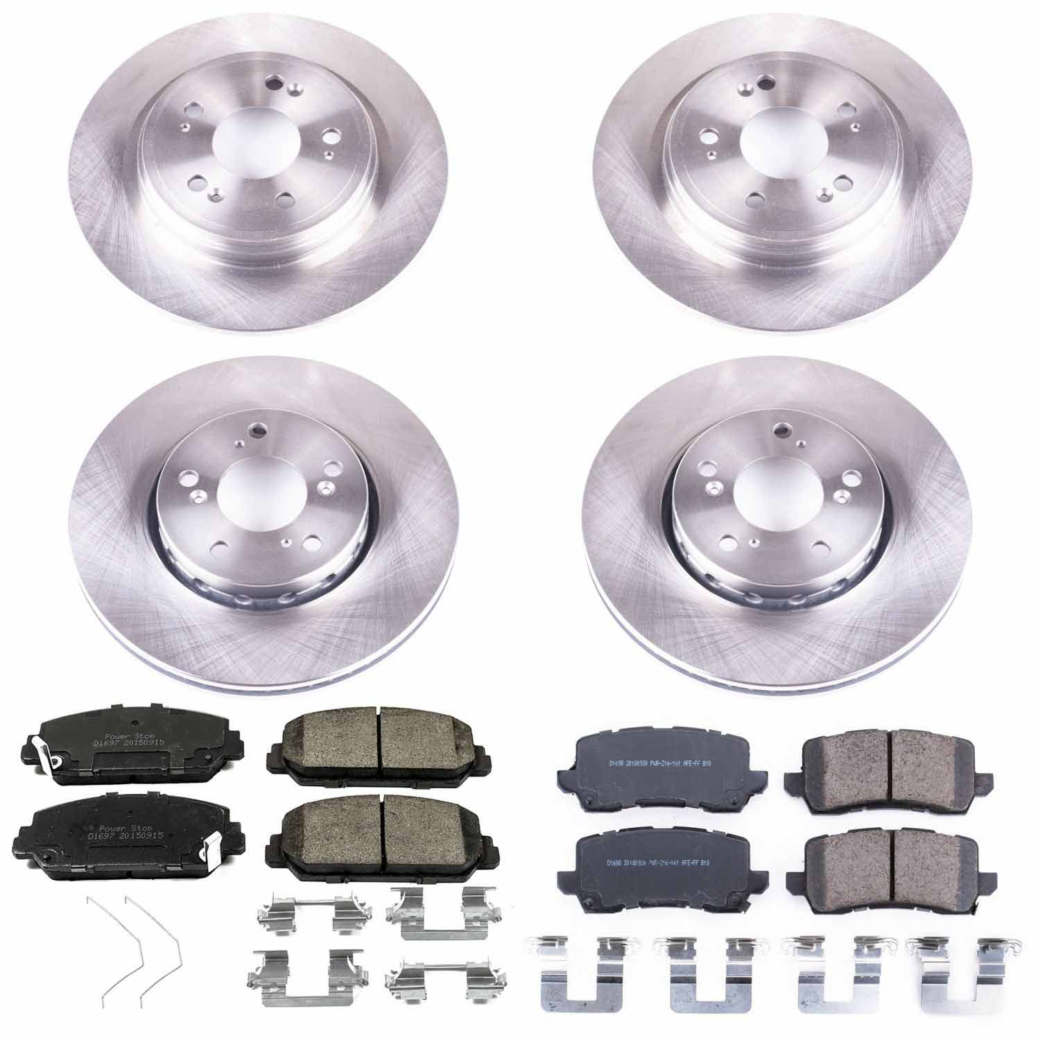 Power Stop KOE6954 Autospecialty 1-Click Daily Driver Front And Rear Brake Kit for 2014-2020 Acura Rlx Base product image