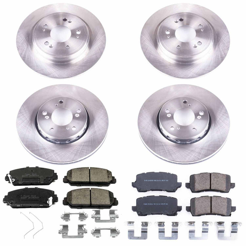 Power Stop KOE6954 Autospecialty 1-Click Daily Driver Front And Rear Brake Kit for 2014-2020 Acura Rlx Base product image