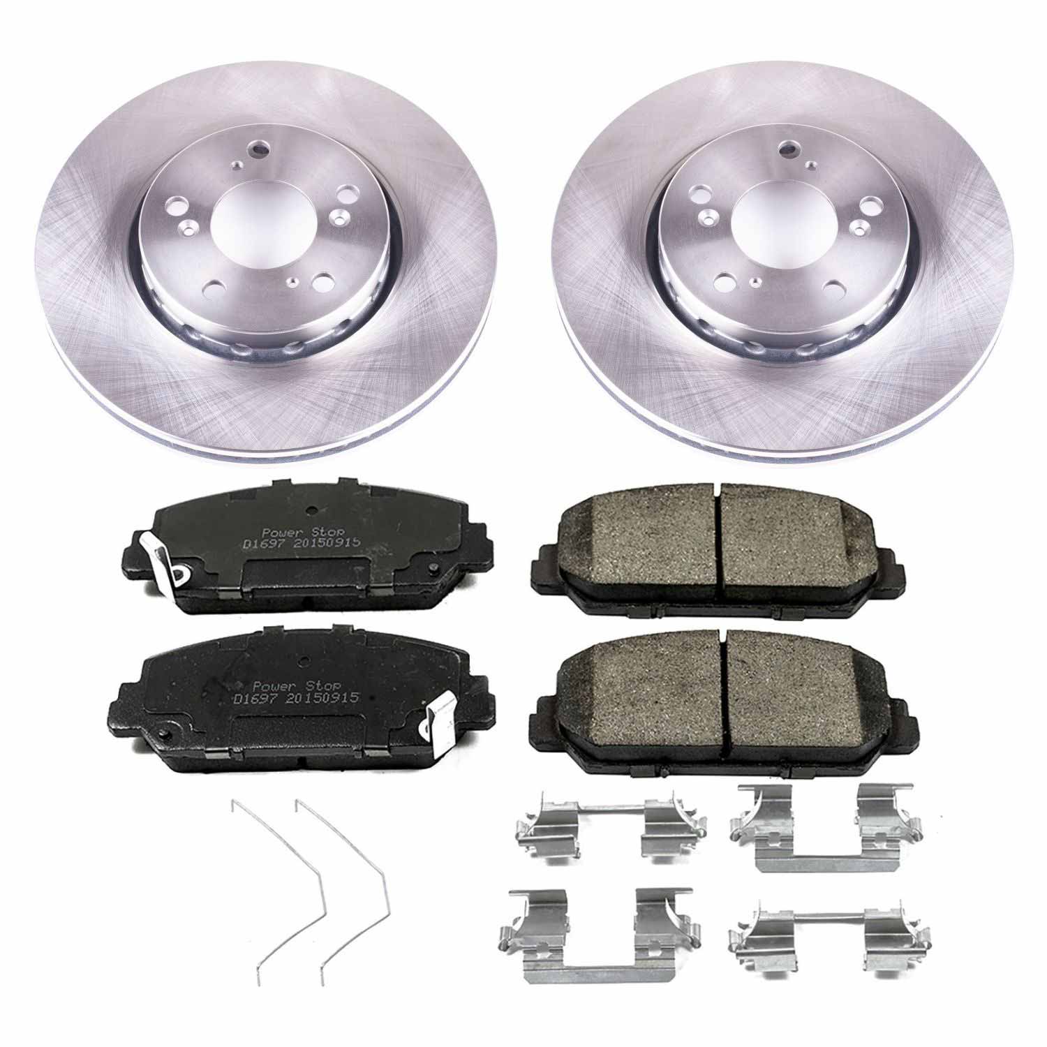 Power Stop KOE6955 Autospecialty 1-Click Daily Driver Front Brake Kit for 2014-2020 Acura Rlx Base product image