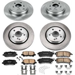 Power Stop KOE6958 Autospecialty 1-Click Daily Driver Front And Rear Brake Kit for 2015-2017 Honda Odyssey product image