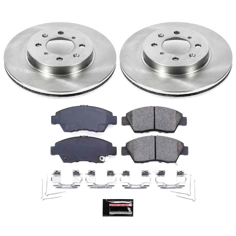 Power Stop KOE696 Autospecialty - 1-Click Daily Driver Brake Kits (Front) for 2003-2005 Honda Civic product image