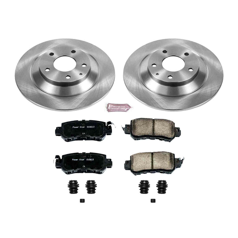 Power Stop KOE6964 Autospecialty 1-Click Daily Driver Plain Rotor Rear Brake Kit for 2013-2015 Mazda CX-5 product image