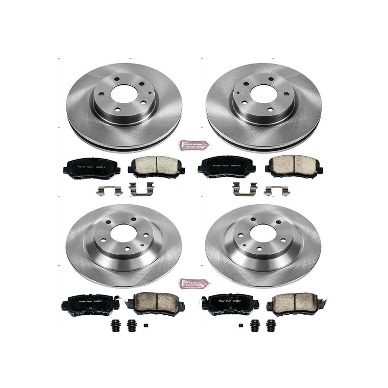 Power Stop KOE6965 Autospecialty 1-Click Daily Driver Front And Rear Brake Kit for 2013-2015 Mazda CX-5 product image