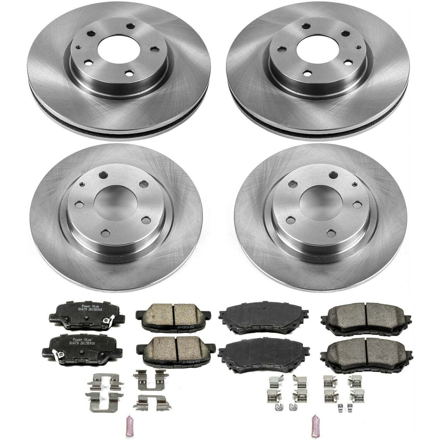 Power Stop KOE6966 Autospecialty 1-Click Daily Driver Front And Rear Brake Kit for 2014-2015 Mazda 6 product image