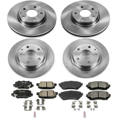 Power Stop KOE6966 Autospecialty 1-Click Daily Driver Front And Rear Brake Kit for 2014-2015 Mazda 6 product image