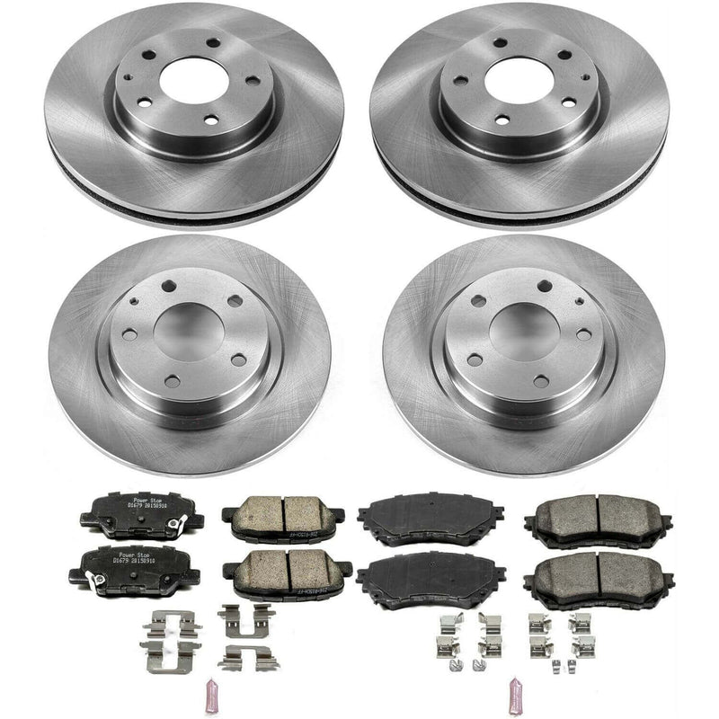 Power Stop KOE6966 Autospecialty 1-Click Daily Driver Front And Rear Brake Kit for 2014-2015 Mazda 6 product image