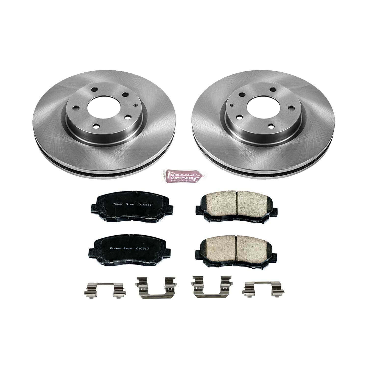 Power Stop KOE6967 Autospecialty 1-Click Daily Driver Plain Rotor Front Brake Kit for 2013-2015 Mazda CX-5 product image
