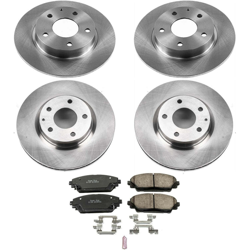 Power Stop KOE6970 Autospecialty 1-Click Daily Driver Front And Rear Brake Kit for 2014-2016 Mazda 3 product image