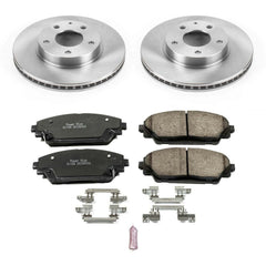 Power Stop KOE6974 Autospecialty 1-Click Daily Driver Plain Rotor Front Brake Kit for 2014-2021 Mazda 3 product image