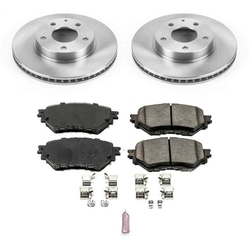 Power Stop KOE6975 Autospecialty 1-Click Daily Driver Plain Rotor Front Brake Kit for 2014-2016 Mazda 3 product image