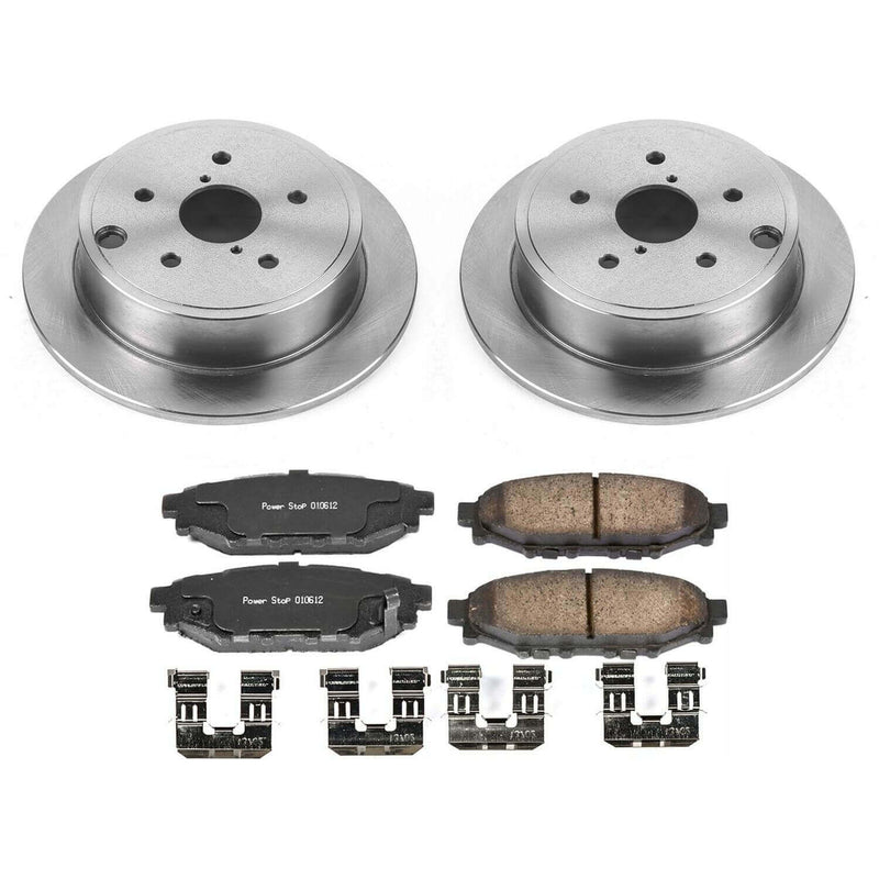 Power Stop KOE6977 Autospecialty 1-Click Daily Driver Rear Brake Kit for 2015-2021 Subaru Wrx product image
