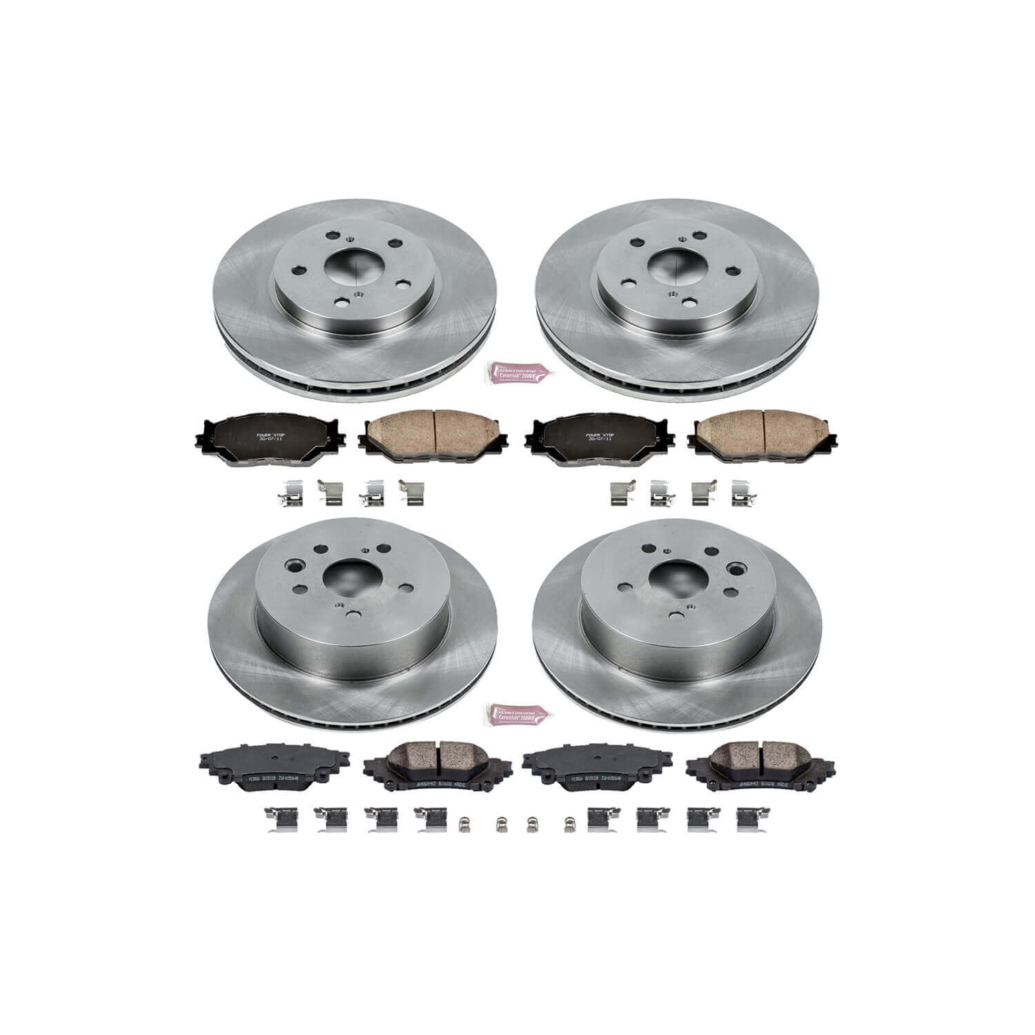 Power Stop KOE6987 Autospecialty - 1-Click Daily Driver Brake Kits (Front And Rear) for 2014-2015 Lexus IS250 product image