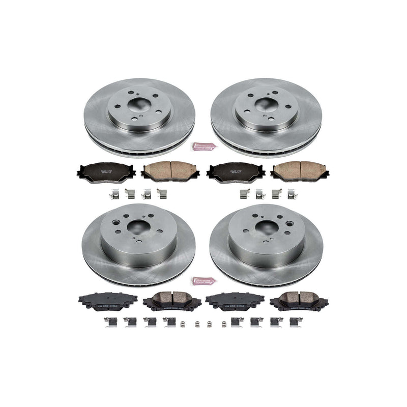Power Stop KOE6987 Autospecialty - 1-Click Daily Driver Brake Kits (Front And Rear) for 2014-2015 Lexus IS250 product image