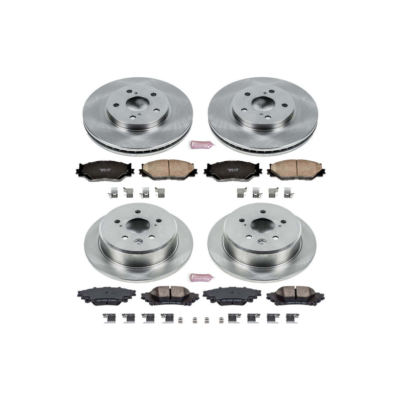 Power Stop KOE6988 Autospecialty - 1-Click Daily Driver Brake Kits (Front And Rear) for 2014-2015 Lexus IS250 product image