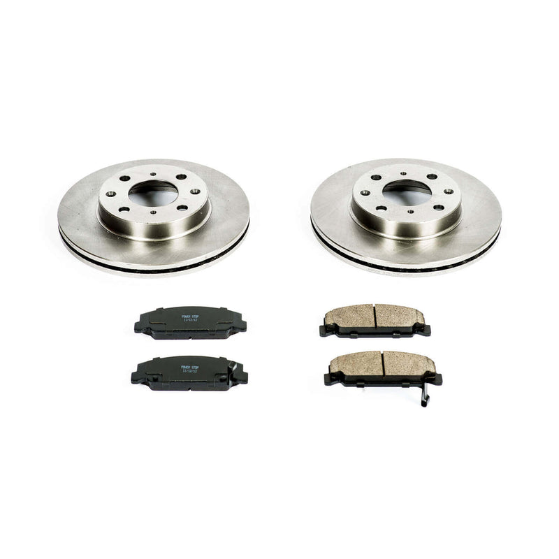 Power Stop KOE699 Autospecialty - 1-Click Daily Driver Brake Kits (Front) for 1990-2000 Honda Civic product image