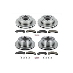 Power Stop KOE6992 Autospecialty - 1-Click Daily Driver Brake Kits (Front And Rear) for 2015-2019 Chevrolet Silverado 2500 HD product image