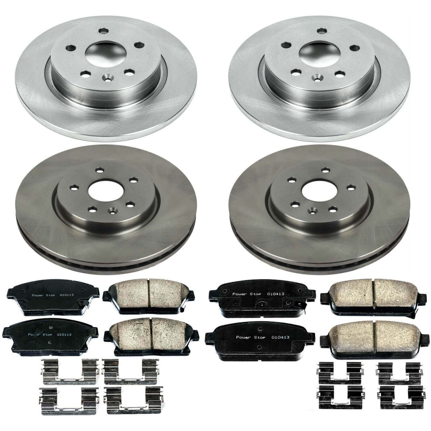 Power Stop KOE6995 Autospecialty 1-Click Daily Driver Front And Rear Brake Kit for 2015-2017 Chevrolet Trax product image