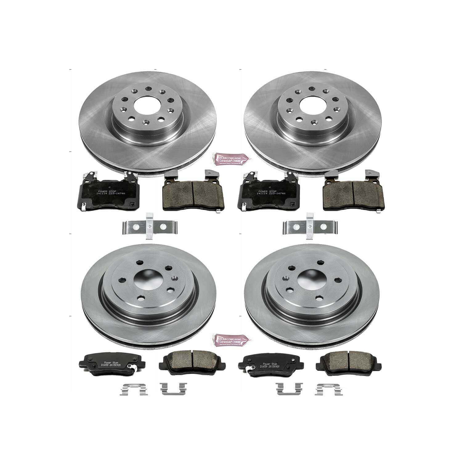 Power Stop KOE6997 Autospecialty - 1-Click Daily Driver Brake Kits (Front And Rear) for 2014-2019 Cadillac Cts product image