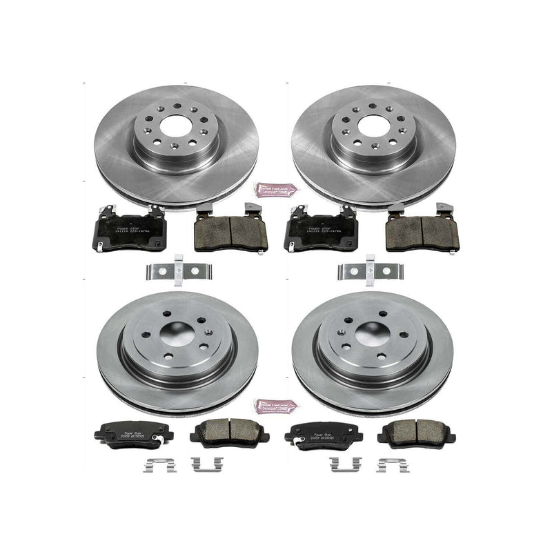 Power Stop KOE6997 Autospecialty - 1-Click Daily Driver Brake Kits (Front And Rear) for 2014-2019 Cadillac Cts product image