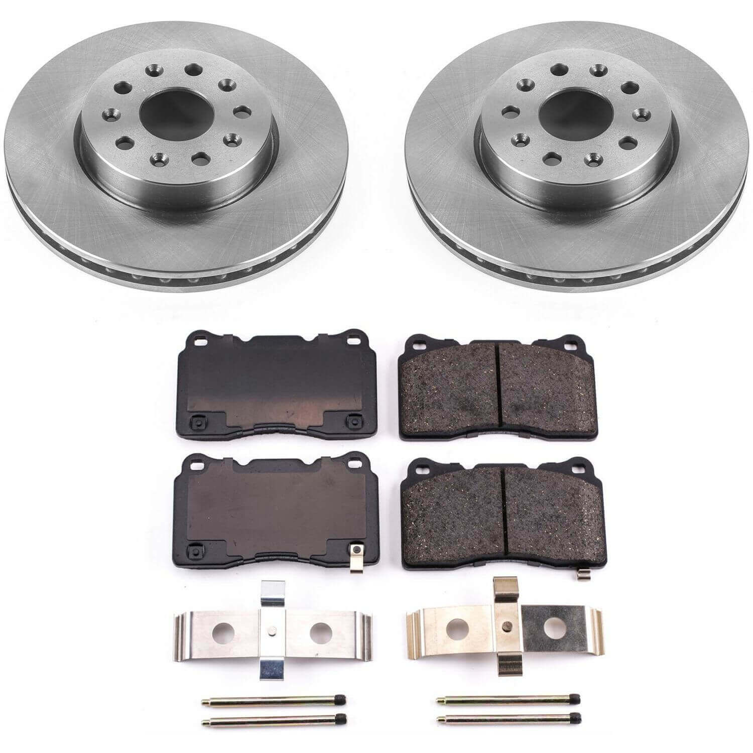 Power Stop KOE7001 Autospecialty 1-Click Daily Driver Plain Rotor Front Brake Kit for 2014-2024 Cadillac Cts product image