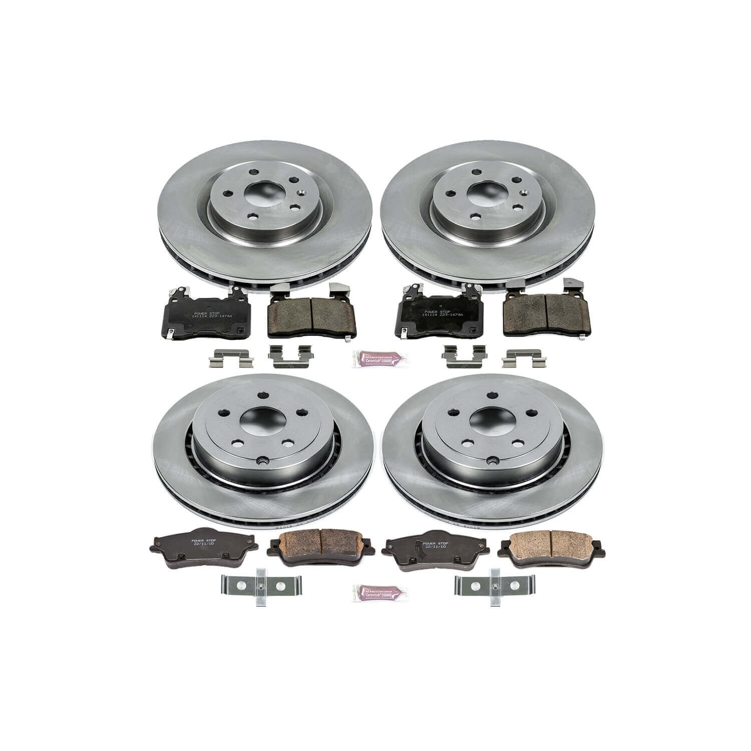 Power Stop KOE7005 Autospecialty - 1-Click Daily Driver Brake Kits (Front And Rear) for 2014 Chevrolet SS product image